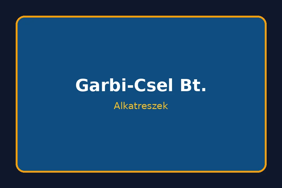 Vizsgabázis berendezés alkatrészek