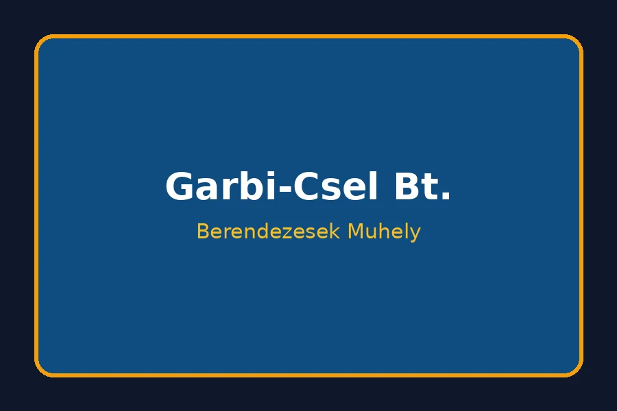 Felújított vizsgabázis berendezések Garbi-Csel műhelyben