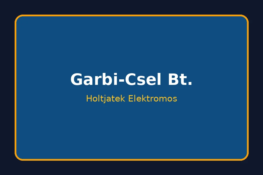 Holtjáték vizsgáló elektromos hiba