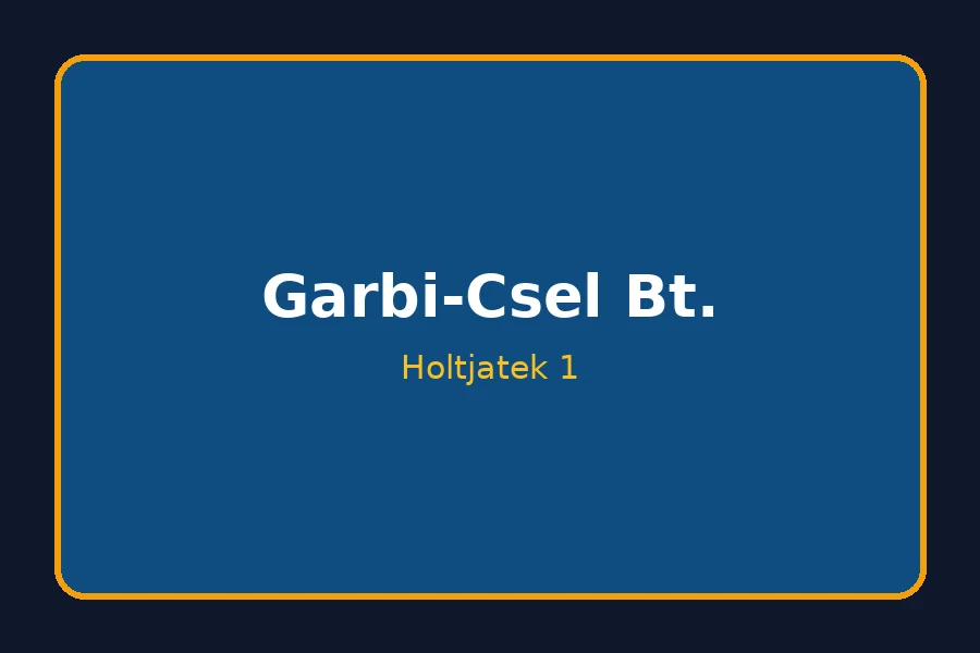 Holtjáték vizsgáló felújítás